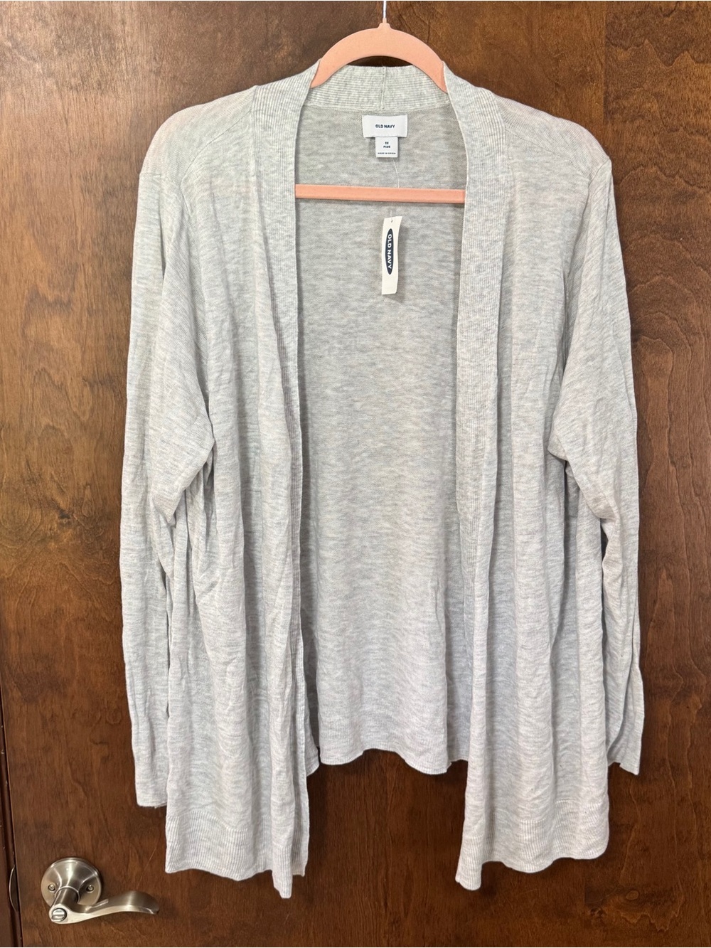 Old Navy plus size Light Heather Gray Open-Front Women's Cardigan